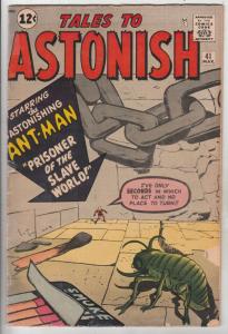 Tales to Astonish #41 (Mar-63) VG Affordable-Grade Ant-Man