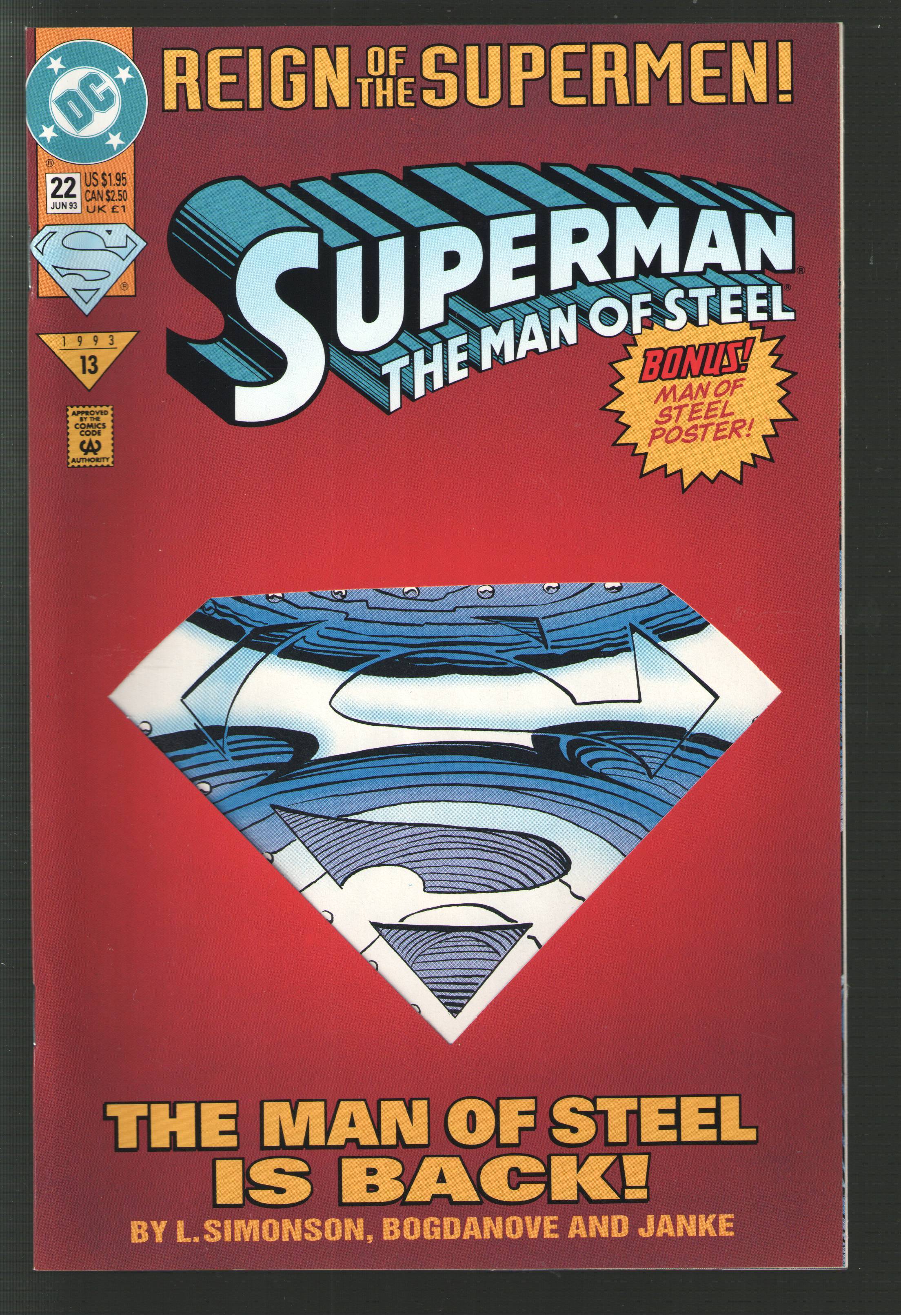 superman man of steel comic