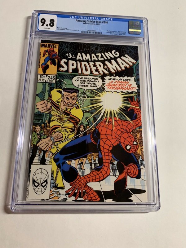 Amazing Spider-man 246 Cgc 9.8 White Pages Marvel