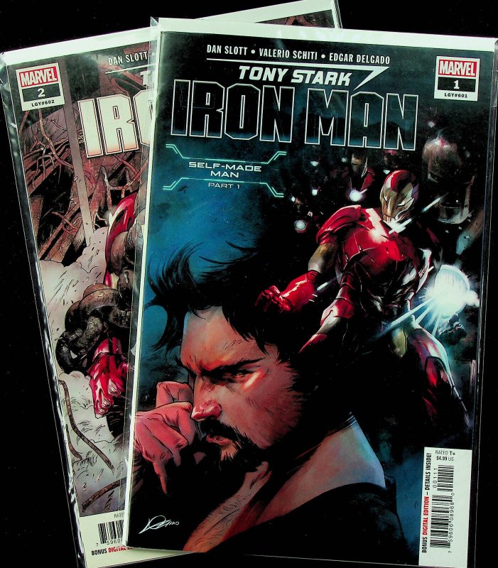 Tony Stark Iron Man #1-2 (Jun 2018, Marvel) - Comic Set of 2 - Near Mint