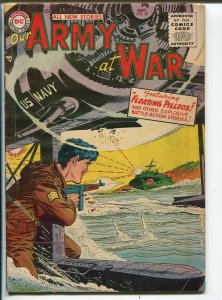 Our Army At War #38 1955-DC-Joe Kubert American Flag story-WWII cover-VG 