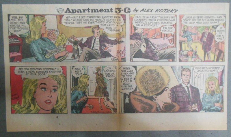 (32) Apartment 3-G Pages by Alex Kotzky from 1967 Thirds: 7.5 x 15 in