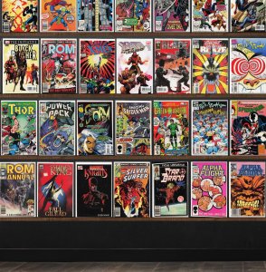 Huge Lot 150+ Comics with Rom, Captain America, Alpha Flight & More!