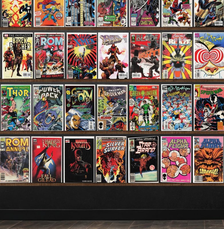 Huge Lot 150+ Comics with Rom, Captain America, Alpha Flight & More!