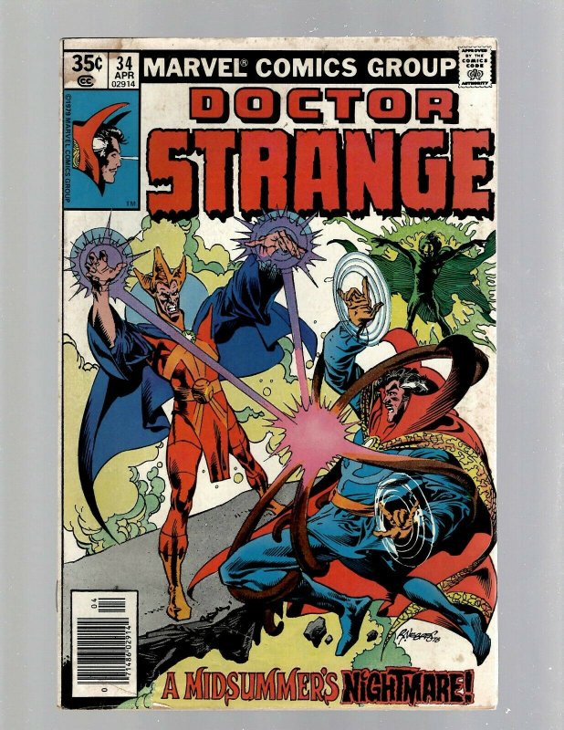 Lot Of 9 Doctor Strange Marvel Comic Books # 28 31 32 33 34 37 47 55 60 HY5