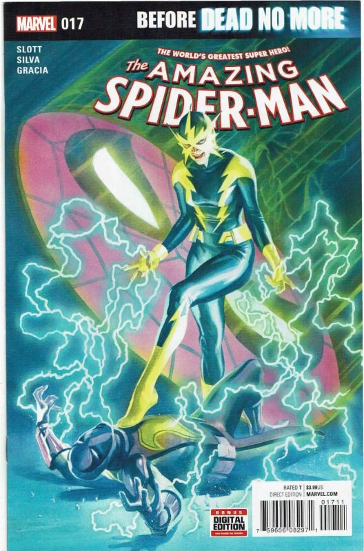 Amazing Spider-Man #17 (2015 v4) Dan Slott 1st Francine Frye Electro  NM