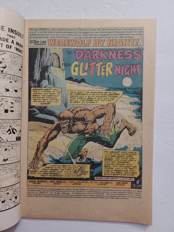 Werewolf by Night #28 - 1975 - VF