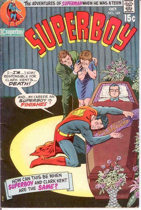 SUPERBOY 169 VG+ NEAL ADAMS COVER  October 1970 COMICS BOOK