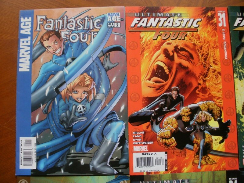 6 Near-Mint Comic ULTIMATE FANTASTIC FOUR #31 32 33 34 35 & MARVEL AGE #2