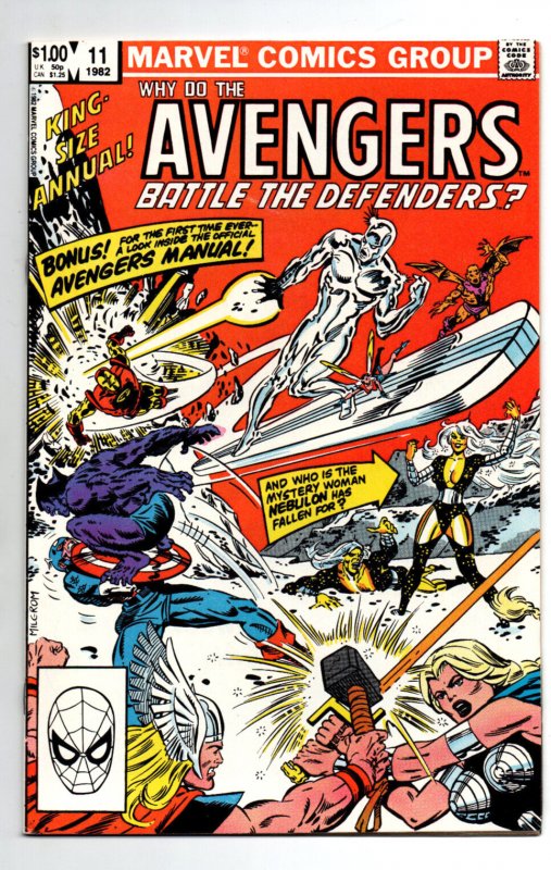 Avengers Annual #11 - vs Defenders - Iron Man - Captain America - 1982 - (-NM)