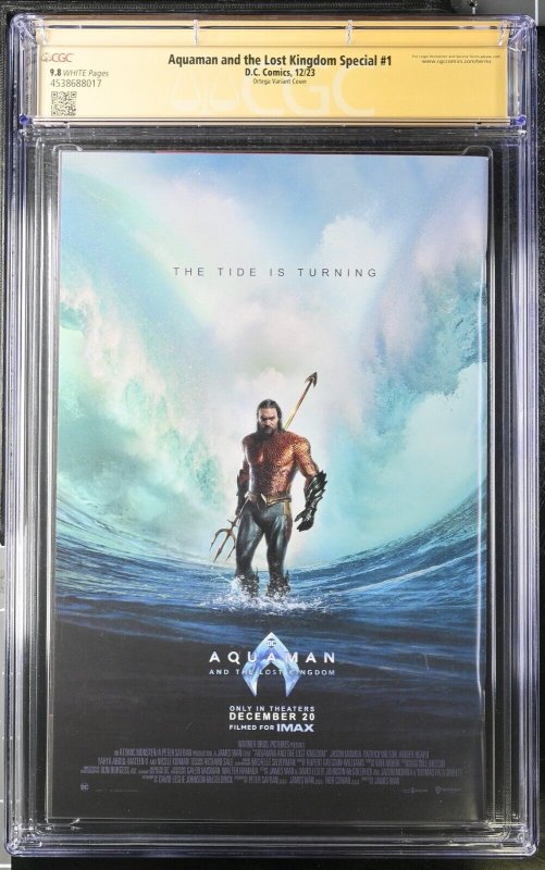Aquaman and the Lost Kingdom Special (2023) # 1 (CGC 9.8) Signed Belen Ortega