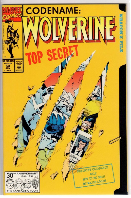 Wolverine #50 Direct Edition (1991) 9.8 NM/MT