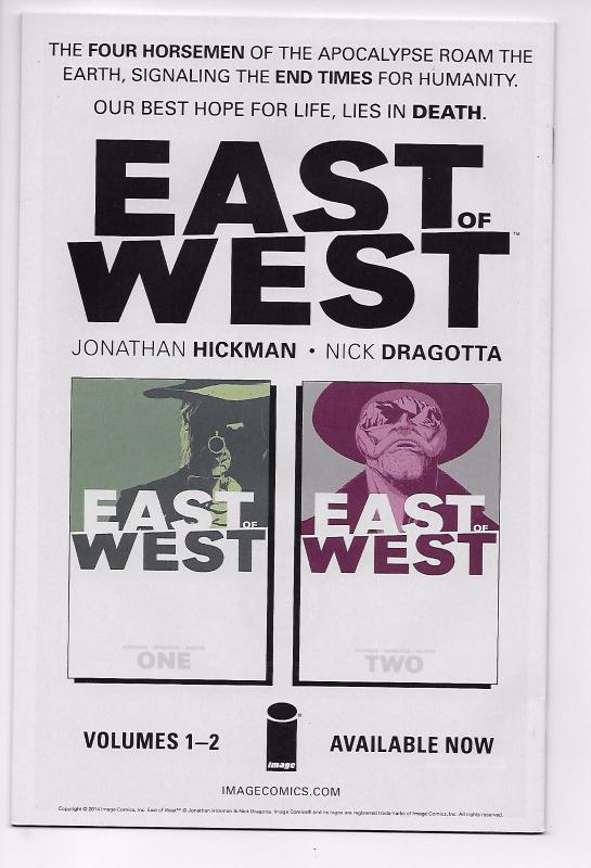 East of West #1 - Image Firsts Edition 2nd Printing (2015) - New/Unread (NM)