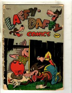 Laffy Daffy Comics # 1 GD- Golden Age Comic Book Funny Animal 1945 JK1