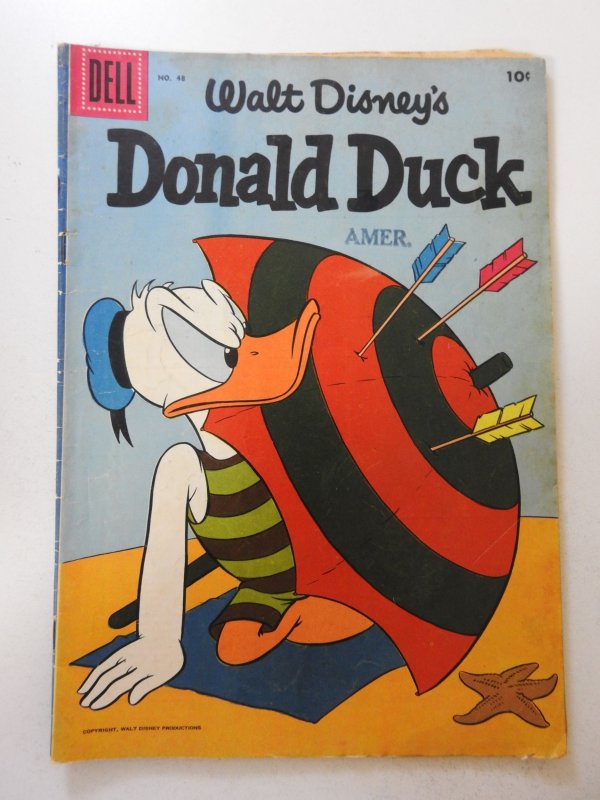 Donald Duck #48 (1956) VG Condition stamp fc