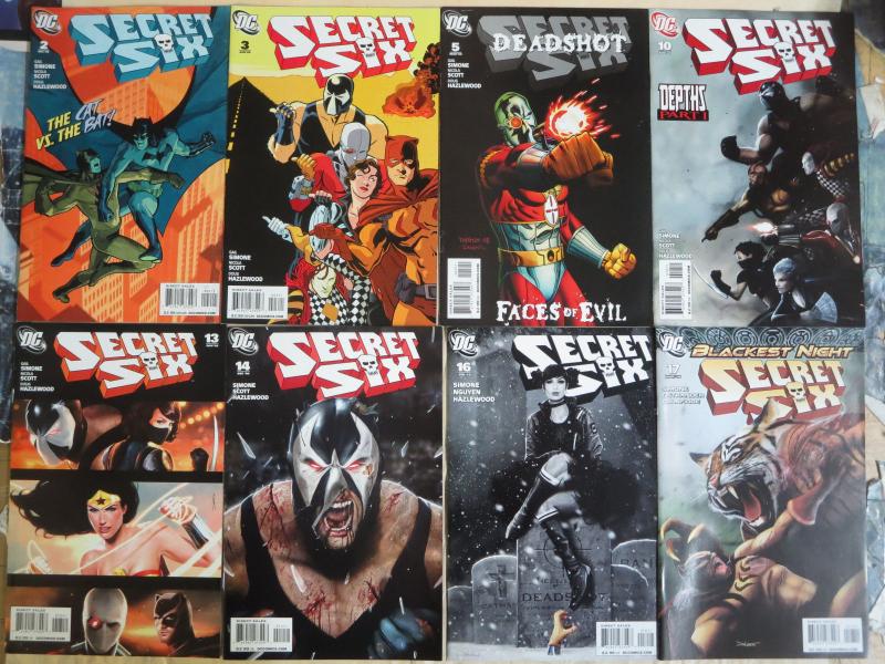 Secret Six (DC 2008-2011) #2-34 Lot of 13Diff EVIL Suicide Squad Deadshot Bane+