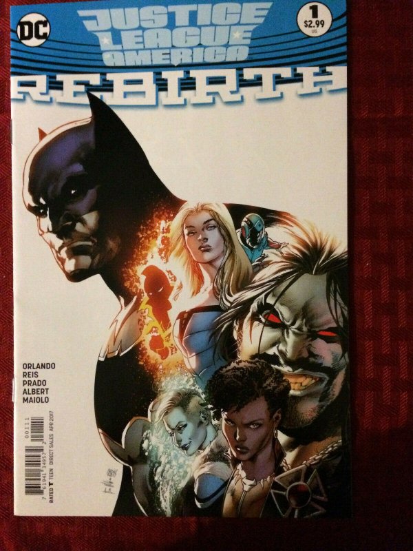 Justice League America Rebirth #1 NM DC Comics Batman Wonder Woman 2017 