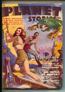 Planet Stories-Summer 1945-Good Girl Art cover by Parkhurst-Red Witch of Merc...