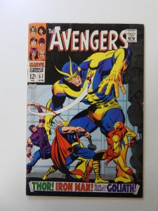 The Avengers #51 (1968) FN/VF condition pencil writing back cover