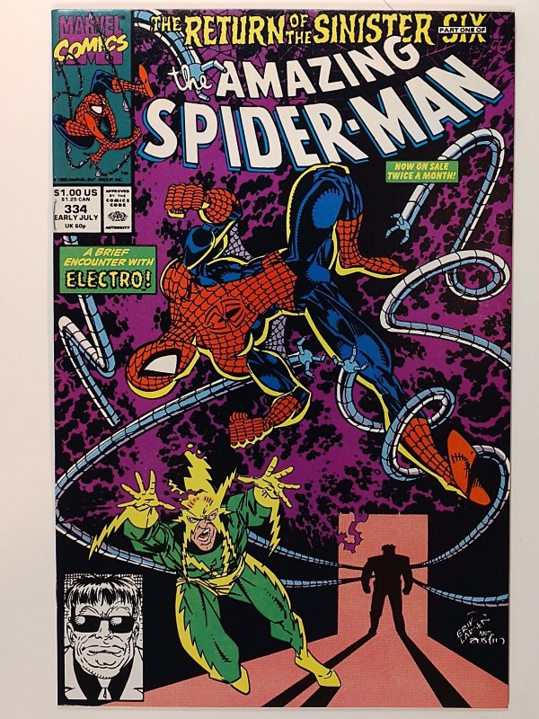 The Amazing Spider-Man #334 (8.5, 1990) the beginning of the return of the si...