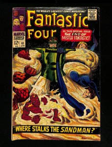 Fantastic Four #61 Where Stalks The Sandman! Jack Kirby!