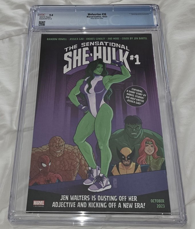 Wolverine #36 Perez Variant Cover CGC 9.0