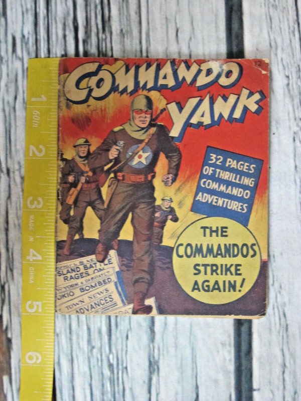 Commando Yank 1943 Mighty Midget Comic Golden Age Comic Only Solo Appearance