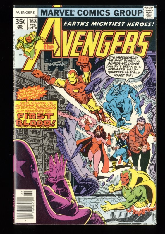 Avengers #168 NM 9.4