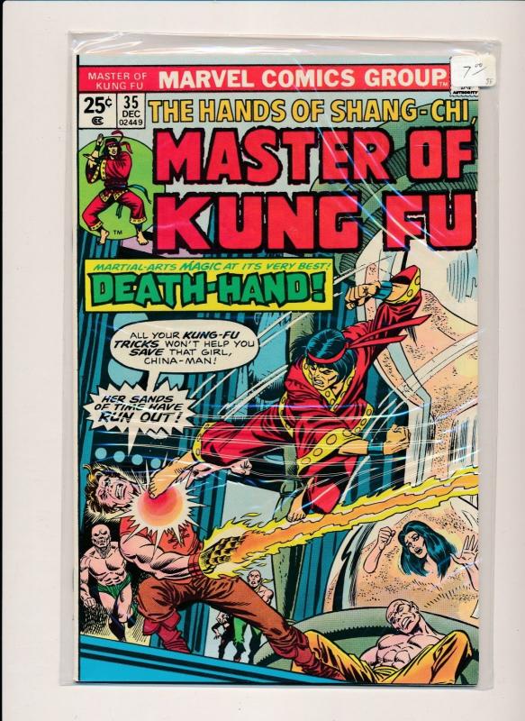 MARVEL  Master of Kung Fu DEATH-HAND #35  FINE/VERY FINE (HX695)