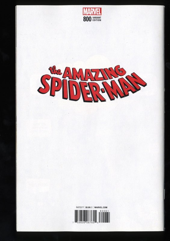 Amazing Spider-Man #800 NM 9.4 1:100 Moebius Virgin Variant