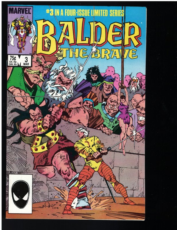 Balder the Brave #3 (Marvel, 1986)