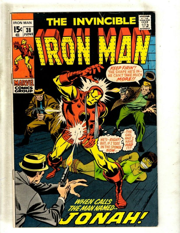 Iron Man # 38 FN/VF Marvel Comic Book Avengers Hulk Thor Captain America J462