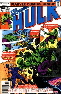 HULK  (1962 Series) (#1-6, #102-474, #600-635)(INCREDIBLE)(MV) #215 Fair