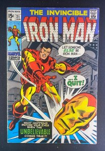 Iron Man (1968) #21 VG (4.0) George Tuska