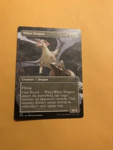 WHITE DRAGON : Magic the Gathering MtG card / Adventures in Forgotten Realms