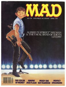 ORIGINAL Vintage 1987 Mad Magazine #270 Bruce Springsteen Perfect Strangers