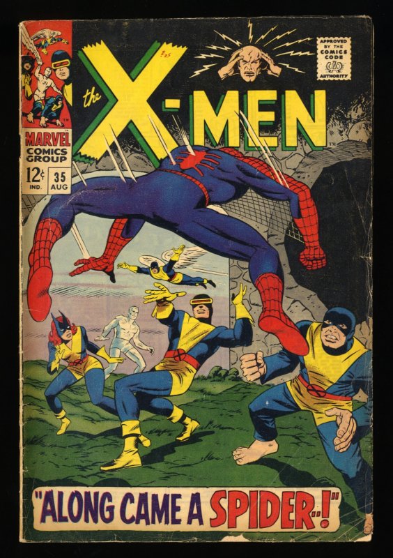 X Men 35 Gd Vg 3 0 Spider Man 1st Changeling Comic Books Silver Age Marvel Superhero Hipcomic