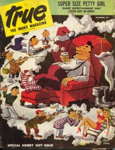MAG: True 12/1956-Fawcett-Petty pin-up girl-Ty Cobb-crime-violence-VG