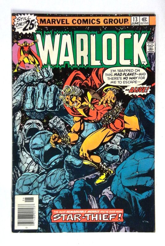 Warlock #13 Star-Thief Marvel (1976) VG