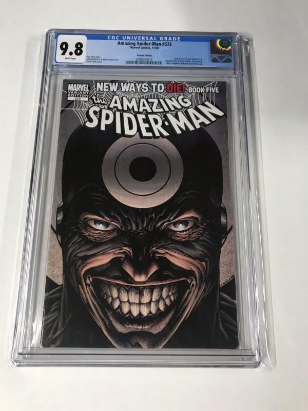 Amazing Spider-man 572 Cgc 9.8 David Finch Variant Marvel