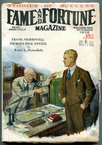 Fame and Fortune Pulp 2nd November 1928- Frank Merriwell VG-