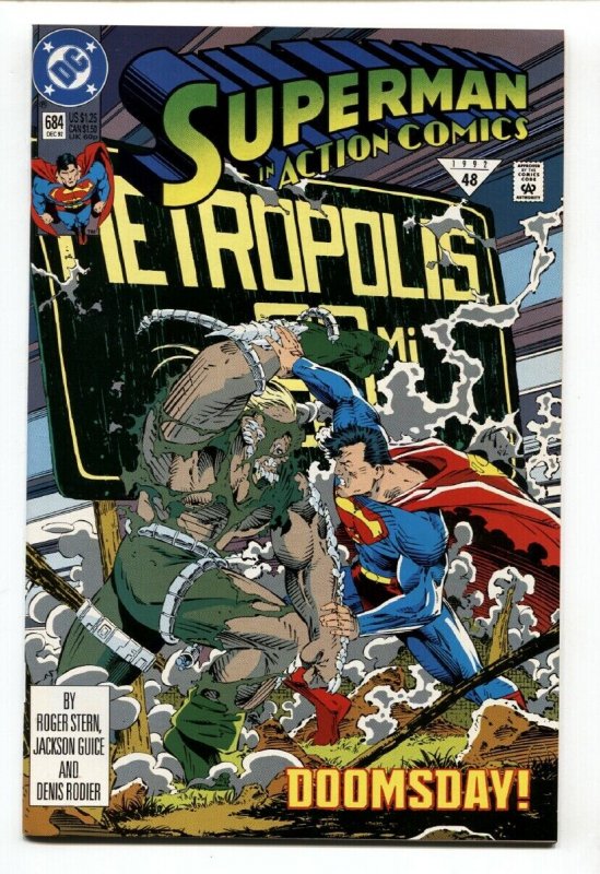 ACTION #684 DC Doomsday 1992 comic book NM