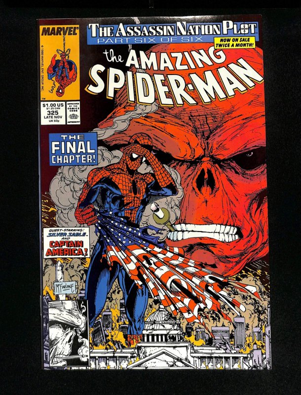 Amazing Spider-Man #325 Red Skull Captain America McFarlane!