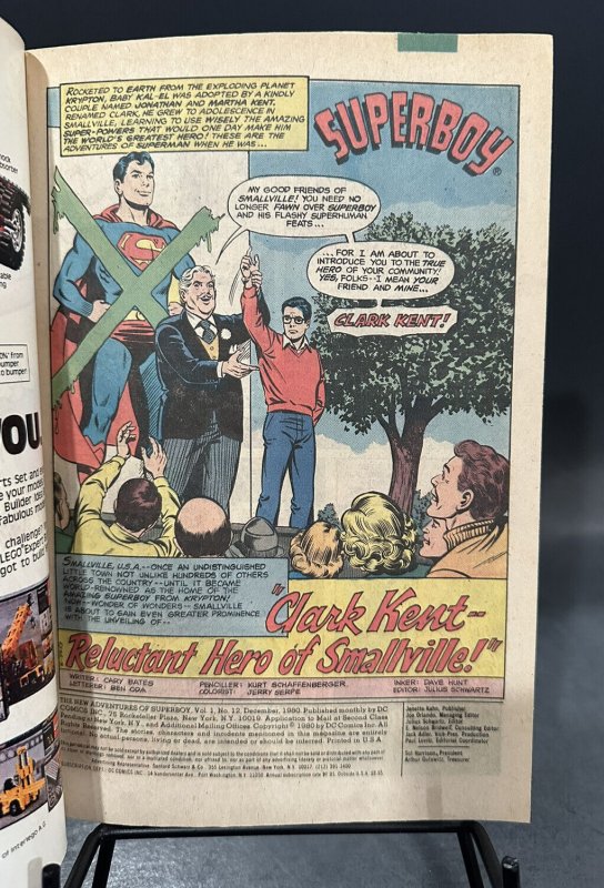 THE NEW ADVENTURES OF SUPERBOY #12 F/F+ DC COMICS 1980