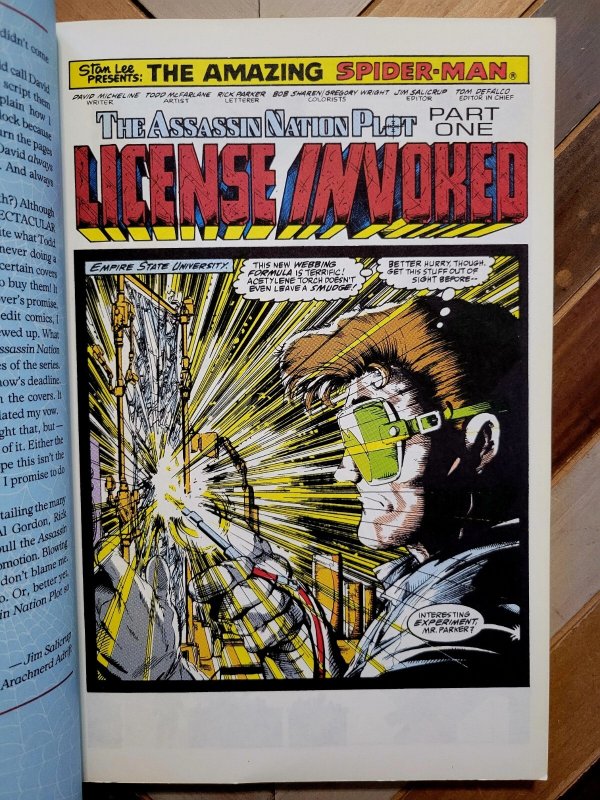 Spider-Man: The Assassin Nation Plot TPB 1st Print Marvel 1992 McFarlane Art! FN