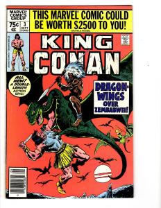5 King Conan Marvel Comic Books #1 2 3 4 5 Barbarian Roy Thomas John Buscema CB1