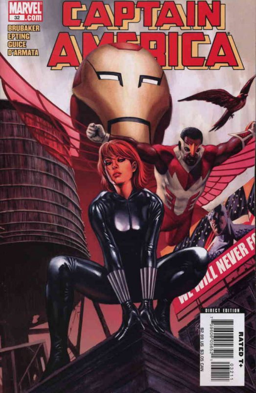 Captain America (5th Series) #32 VF/NM ; Marvel | Ed Brubaker Black Widow