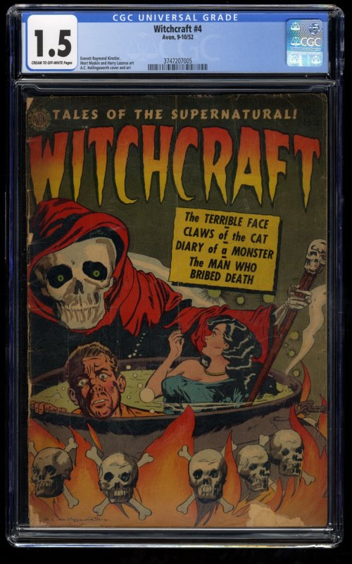 Witchcraft #4 CGC FA/GD 1.5 Cream To Off White