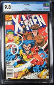 X-MEN #4 CGC 9.8 1ST OMEGA RED JIM LEE NEWSSTAND WHITE PAGES