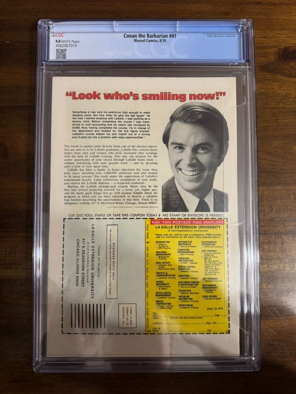 Conan the Barbarian #41 (1974) CGC 9.0